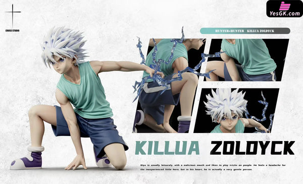 Squatting Speed Killua Zoldyck Gk Statue - Cross Studio [Pre-Order] Hunter X