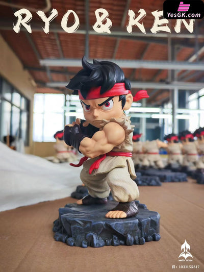 Street Fighter Ryu & Ken Chibi Statue - NINETY SEVEN Studio [In-Stock] Street Fighter