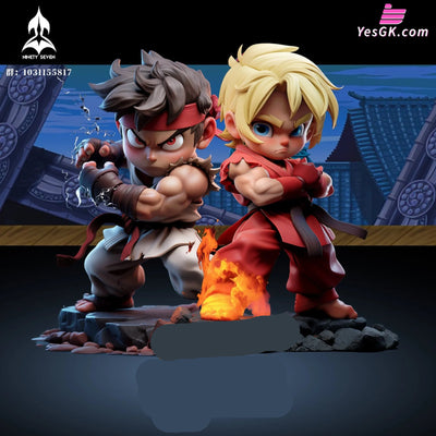 Street Fighter Ryu & Ken Chibi Statue - NINETY SEVEN Studio [Pre-Order] Deposit / Ryu Street Fighter