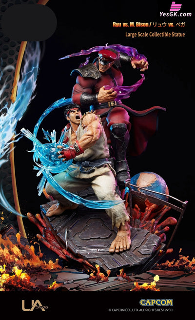 Street Fighter V Ryu Vs M.bison (Licensed) Resin Statue - Unique Art [Pre-Order]
