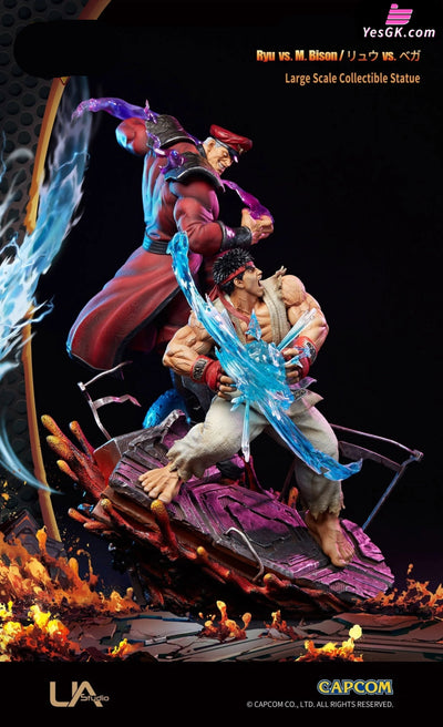 Street Fighter V Ryu Vs M.bison (Licensed) Resin Statue - Unique Art [Pre-Order]