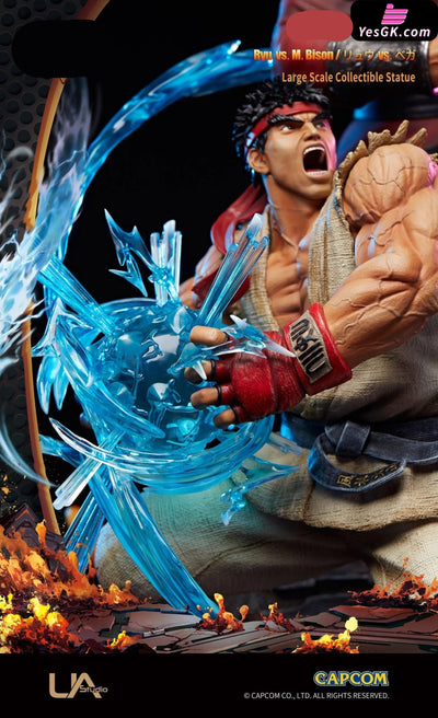 Street Fighter V Ryu Vs M.bison (Licensed) Resin Statue - Unique Art [Pre-Order]