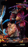 Street Fighter V Ryu Vs M.bison (Licensed) Resin Statue - Unique Art [Pre-Order]