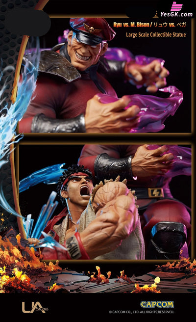 Street Fighter V Ryu Vs M.bison (Licensed) Resin Statue - Unique Art [Pre-Order]