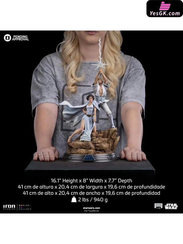 Star Wars 1/10Luke and Leia Statue LUCSWR115624-10 (Licensed) - Iron Studio [Pre-Order Closed] Star Wars
