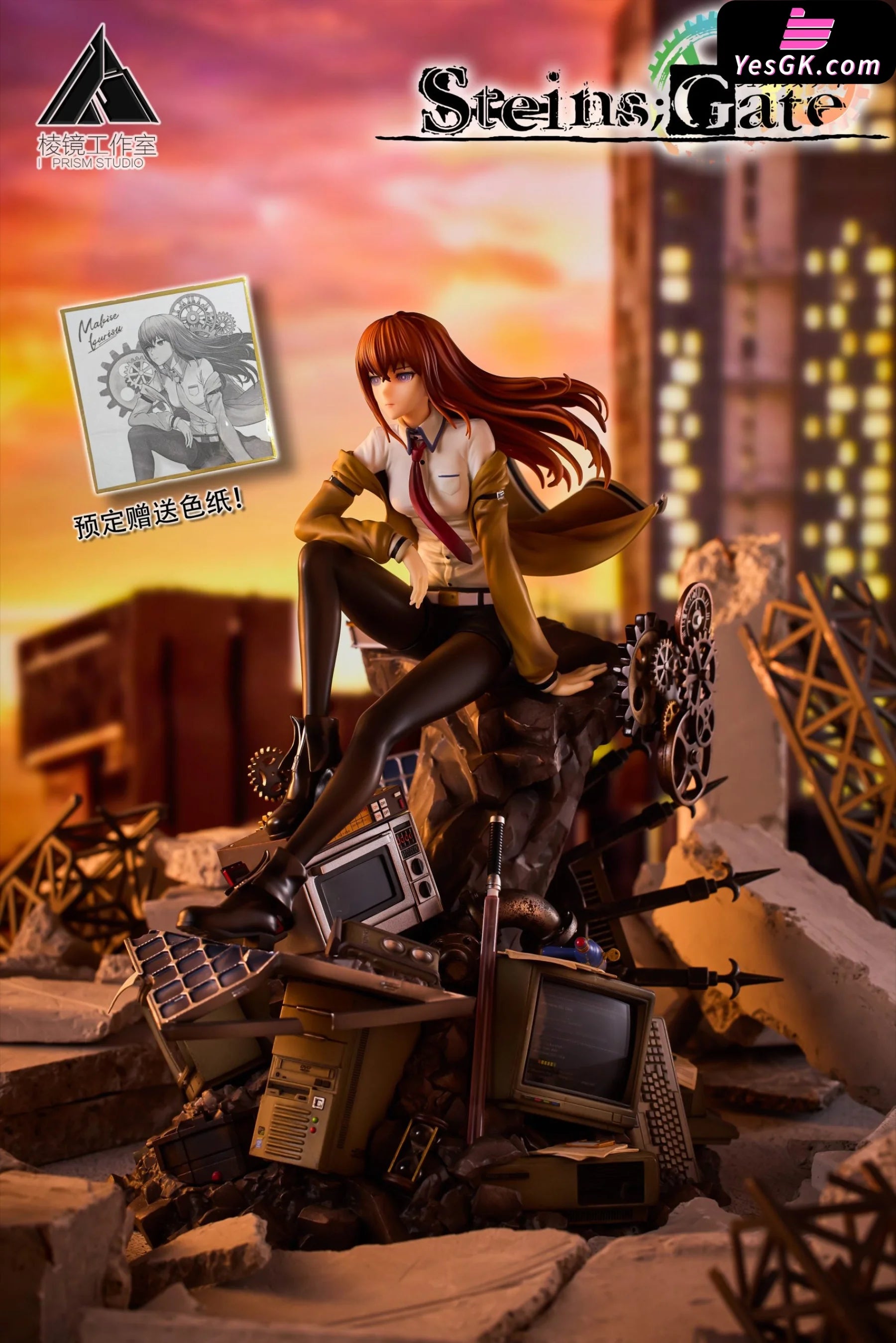 Steins;Gate Makise Kurisu Resin Statue - Prism Studio [Pre-Order] Deposit / Deluxe Version (2*Head