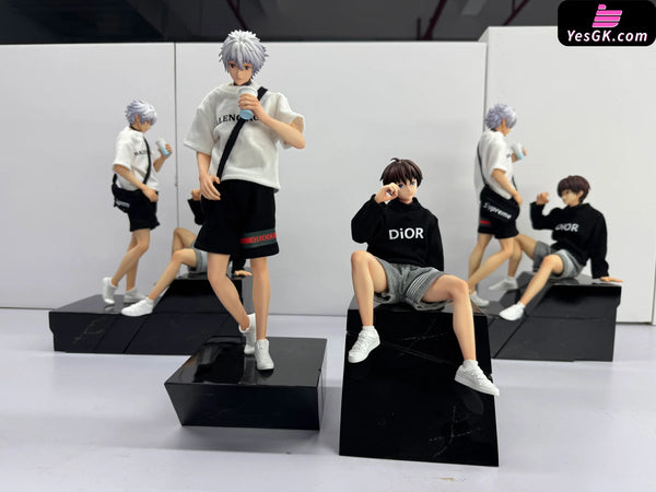 EVA Street fashion series Kaworu Nagisa Shinji Ikari Statue - Rainbow Studio [In-Stock] EVA