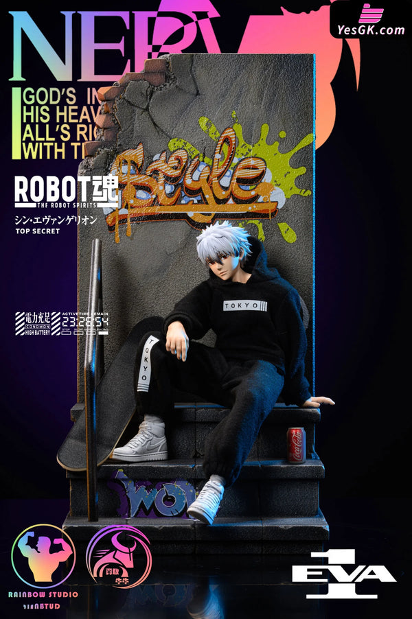 Evangelion Street Hipsters#1 Nagisa Kaworu Statue - Rainbow Studio & Ygnn [Pre-Order] Others
