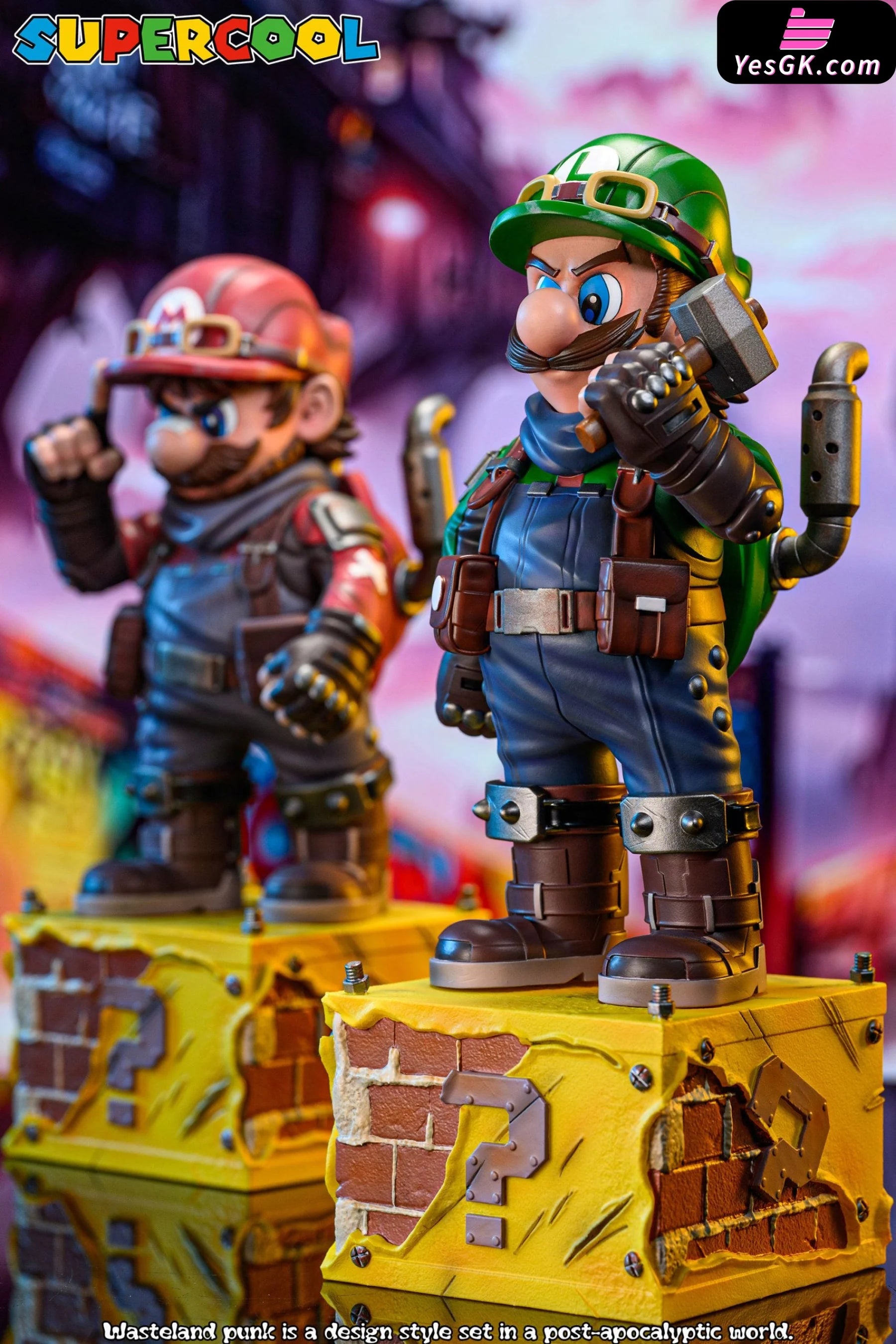 Super Mario Cyber Steam Punk Wasteland Luigi Statue - Supercool Studio [Pre-Order] Nintendo Games