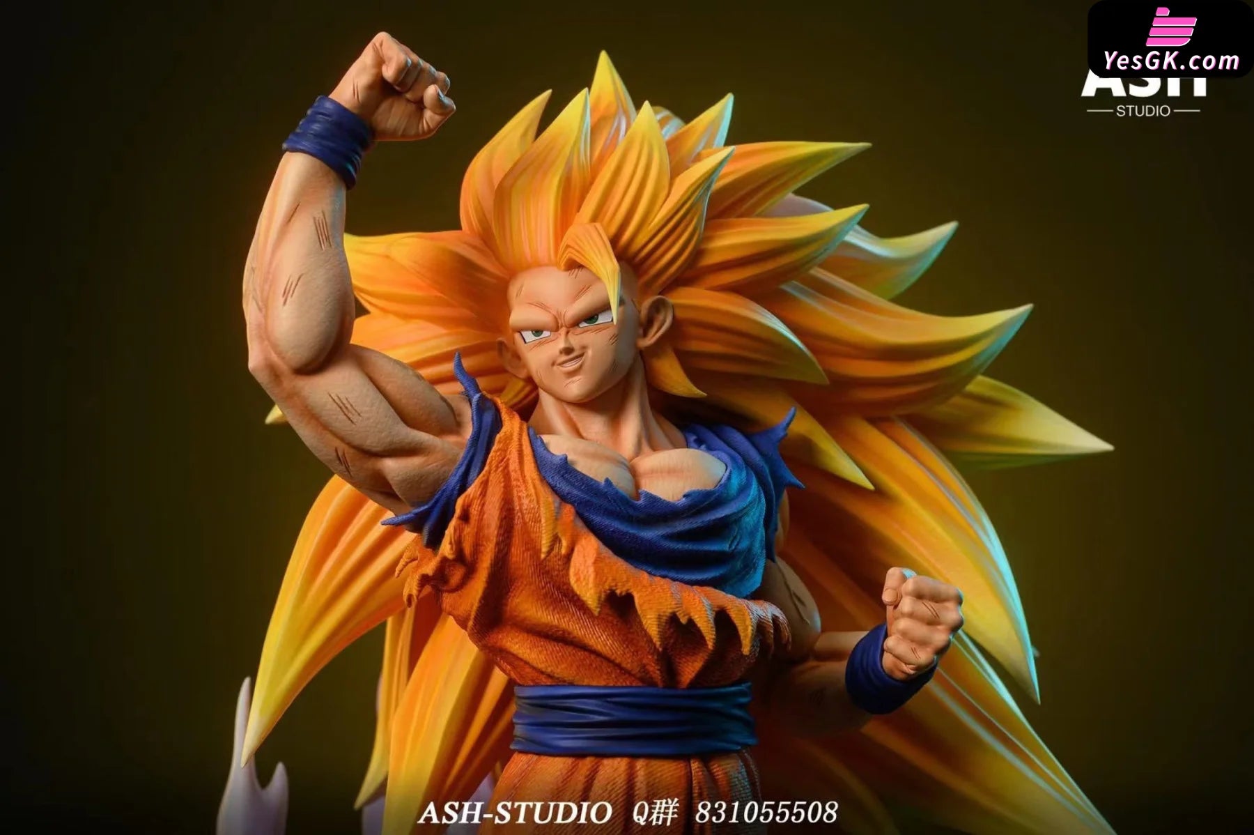 Super Saiyan 3 Goku Resin Statue - Ash Studio [Pre-Order]