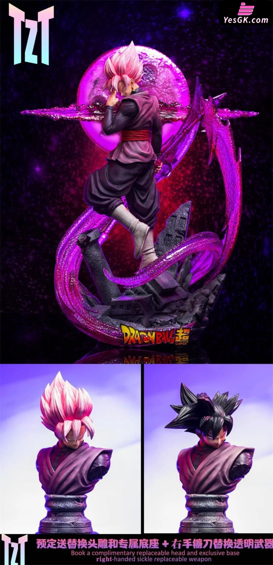 Super Saiyan Rose Goku Black Resin Statue - Tzt Studio [In Stock]