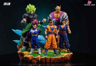 Super Warriors Of Universe 7 (Goku Vegeta Gohan Piccolo Broly) Gk Statue - Sculpting Soul Studio