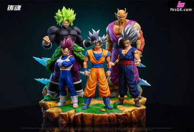 Super Warriors Of Universe 7 (Goku Vegeta Gohan Piccolo Broly) Gk Statue - Sculpting Soul Studio
