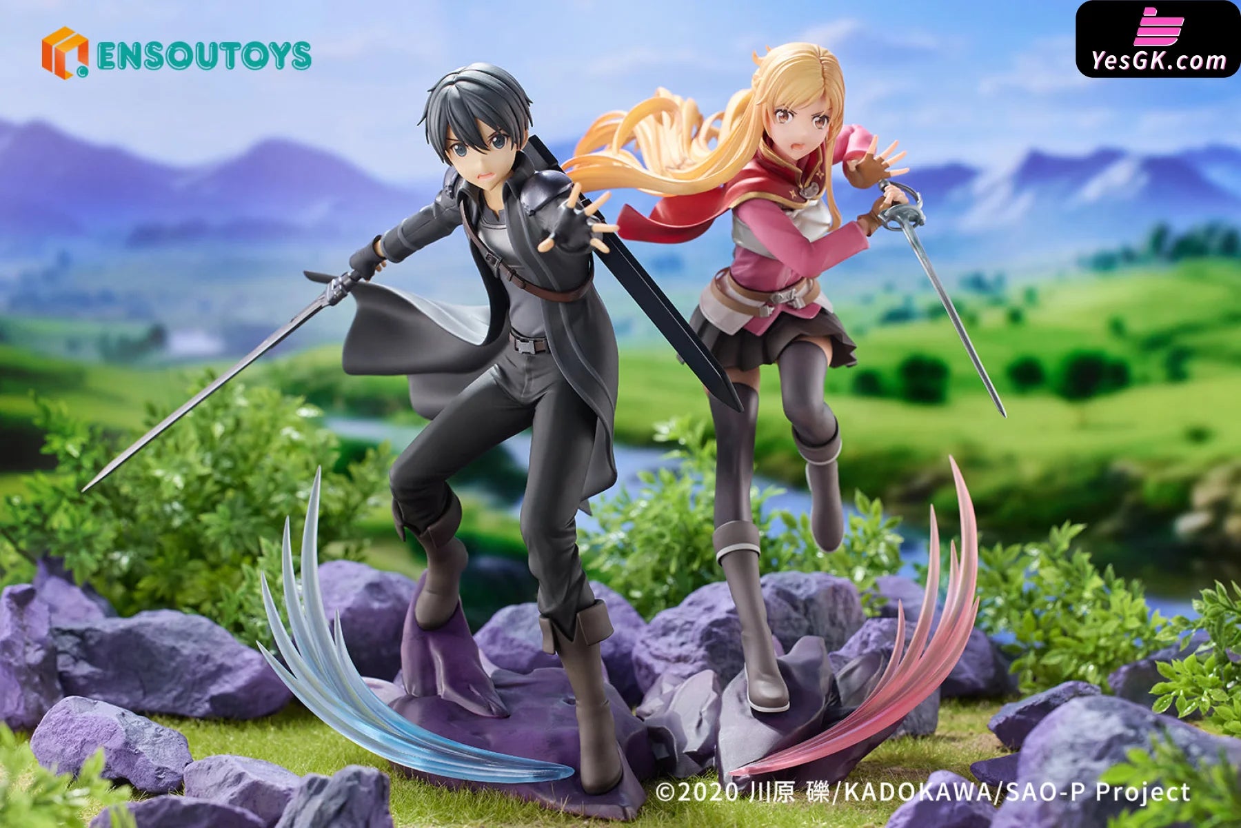 Sword Art Online Progressive: Scherzo Of Deep Night Kirito Asuna (Licensed) Statue - Ensoutoys