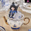 Tea Party Cat Series Li Hua Cat & British Shorthair Cat & Cow Cat Figure - RIBOSE [In-Stock] - Full Payment / Cow Cat