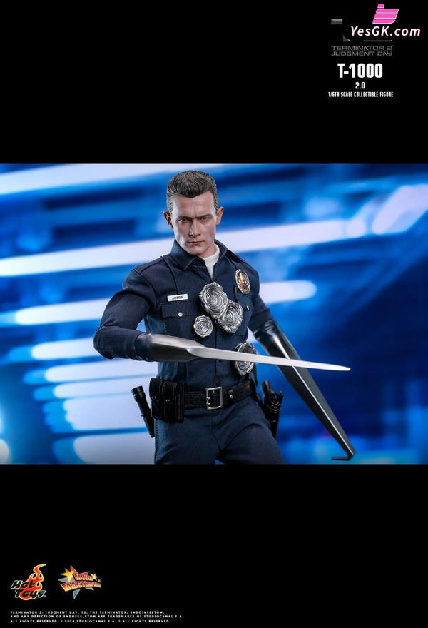 Terminator 2: Judgment Day T-1000 (2.0) 1/6Th Scale Collectible Figure Mms774 - Hottoys Studio