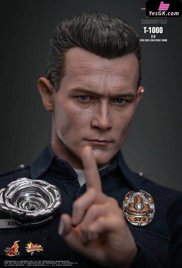 Terminator 2: Judgment Day T-1000 (2.0) 1/6Th Scale Collectible Figure Mms774 - Hottoys Studio