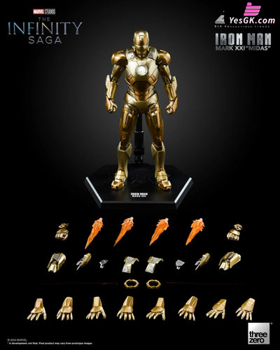 Marvel The Infinity Saga DLX Iron Man Mark 21 Midas (Licensed) - Threezero Studio [Pre-Order Closed] Full Payment MARVEL