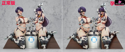 The Komi Mother and Daughter Bound and Lactating on a Wooden Horse GK Statue - Meat Studio [Pre-Order] - Others