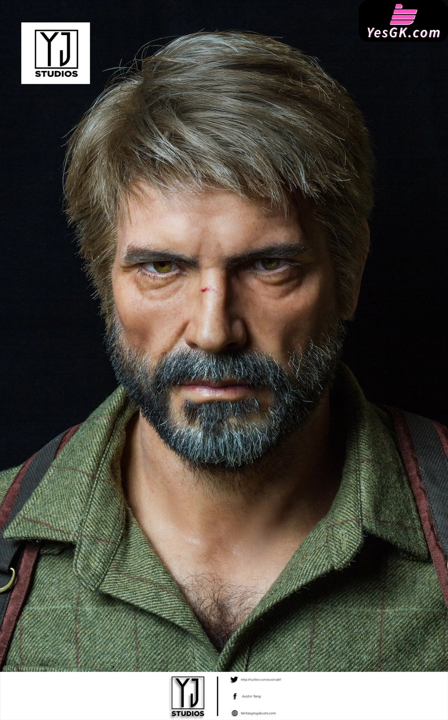 The Last of Us Joel Miller Bust Resin Statue - YJ Studio [Pre-Order ...