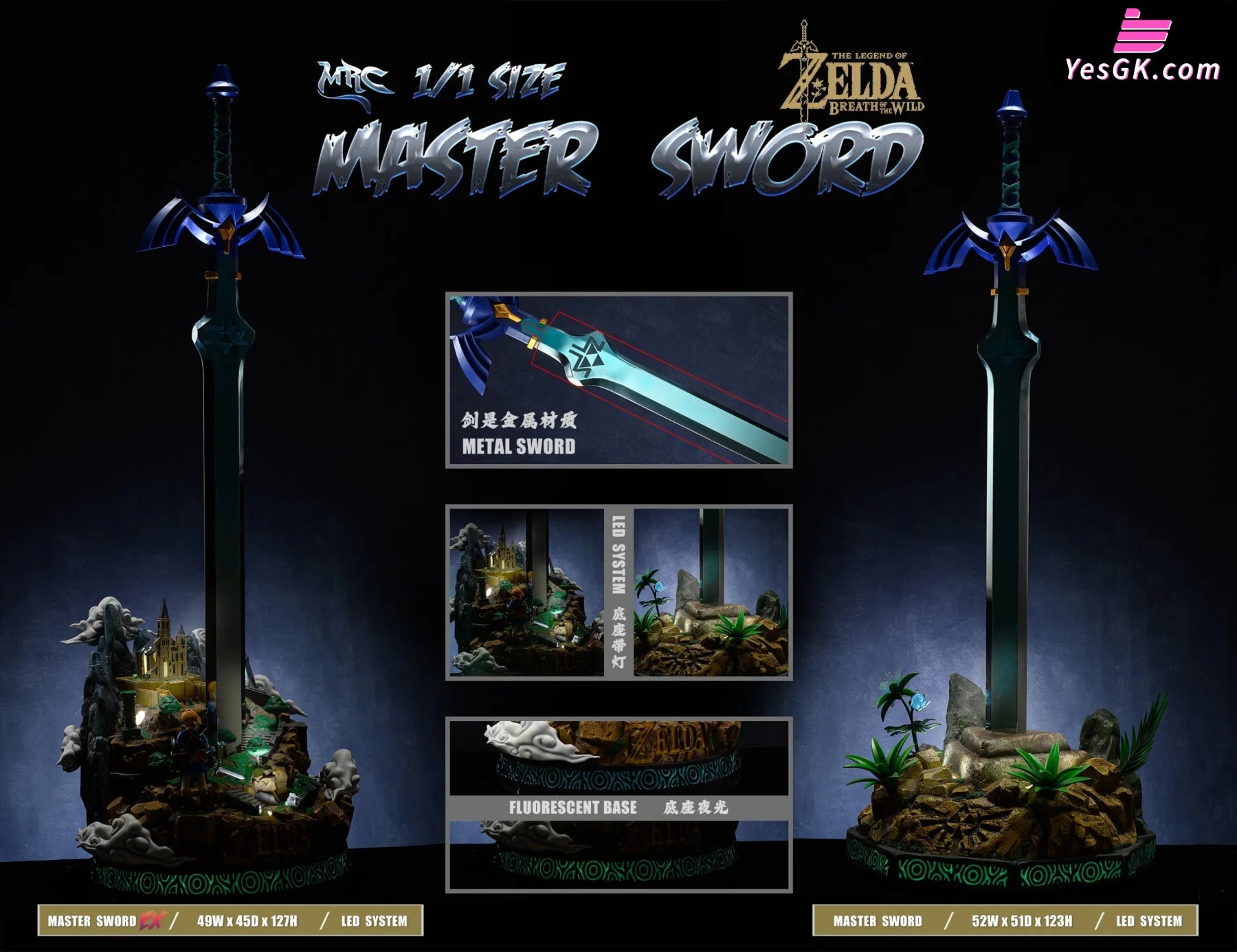 1/1 Scale Rotten Master Sword - The Legend of Zelda: Breath of the Wild  Resin Statue 