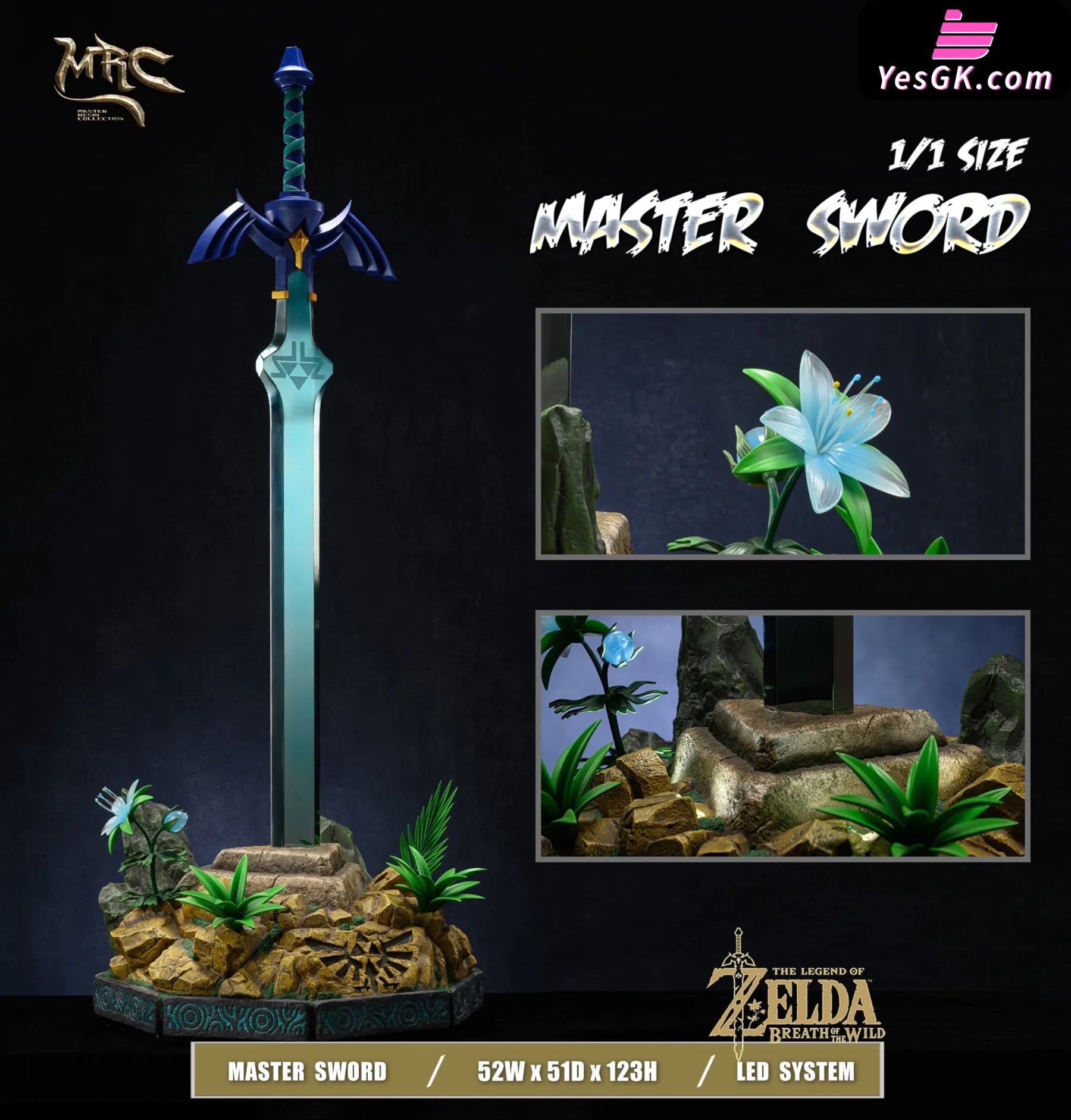 1/1 Scale Rotten Master Sword - The Legend of Zelda: Breath of the Wild  Resin Statue 