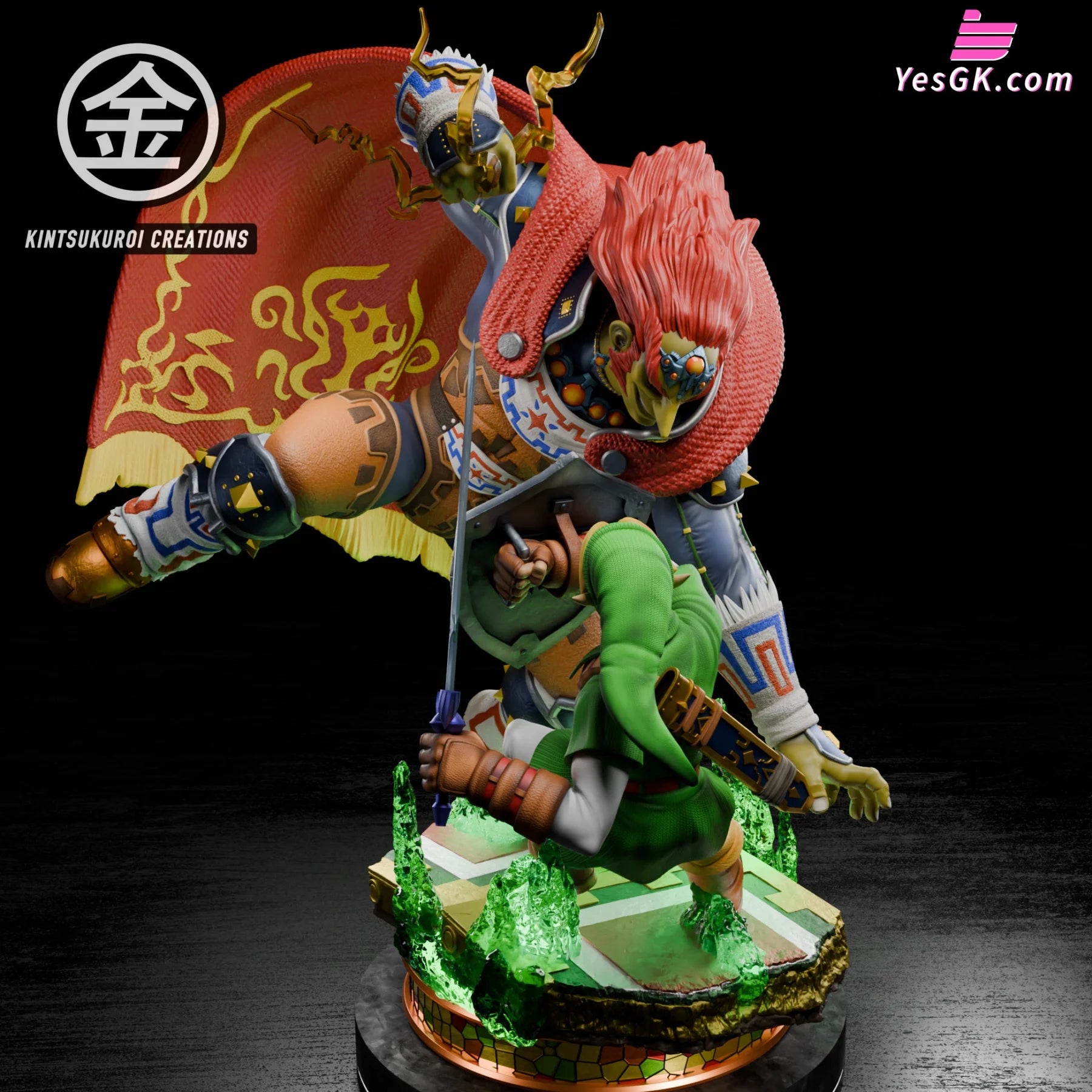 The Legend Of Zelda Link Vs Ganondorf Statue - Kintsukuroi Creations Studio [Pre-Order]