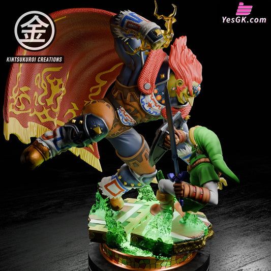 The Legend Of Zelda Link Vs Ganondorf Statue - Kintsukuroi Creations Studio [Pre-Order] Deposit /