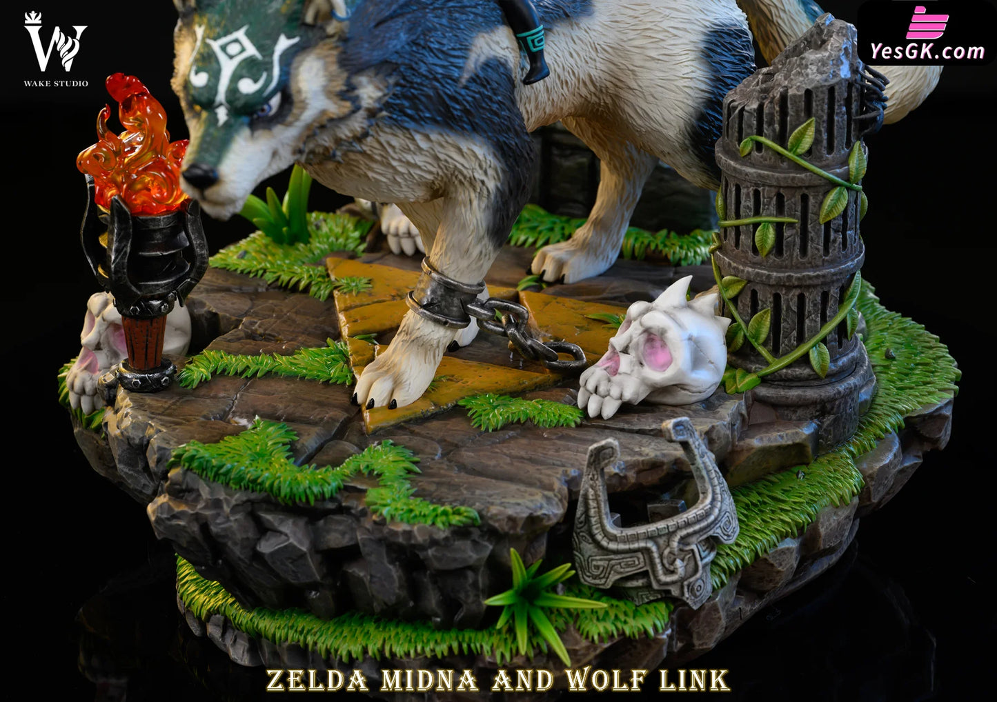 The Legend Of Zelda Wolf Link And Epona Resin Statue - Wake Studio [Pre-Order]