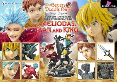 The Seven Deadly Sins Meliodas Ban And King Statue - Prime 1 Studio [Pre - Order] Deposit / Regular