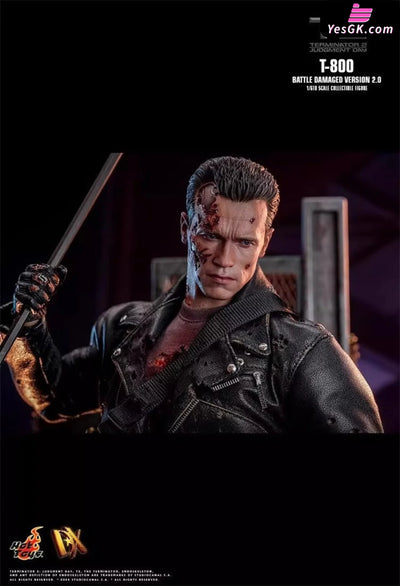 The Terminator Dx46 2 Judgment Day T-800 Battle Damage Version 2.0 (Licensed) Figure - Hottoys