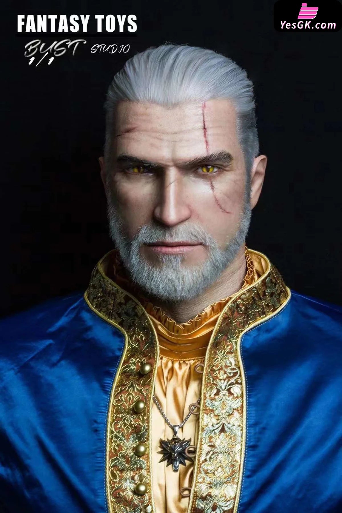 The Witcher Geralt Of Rivia 1:1 Bust Resin Statue - Yj Studio [Pre-Order]