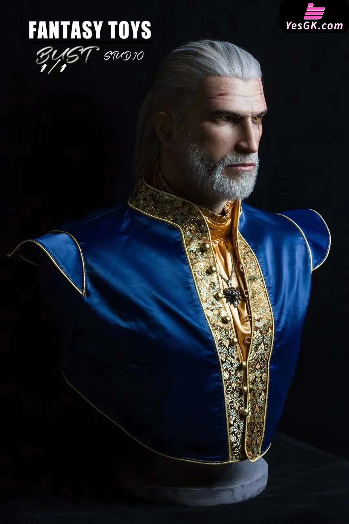 The Witcher Geralt Of Rivia 1:1 Bust Resin Statue - Yj Studio [Pre-Order]