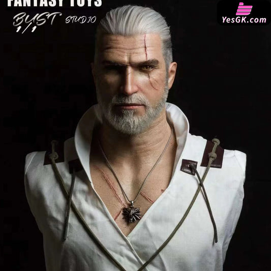 The Witcher Geralt Of Rivia 1:1 Bust Resin Statue - Yj Studio [Pre-Order]