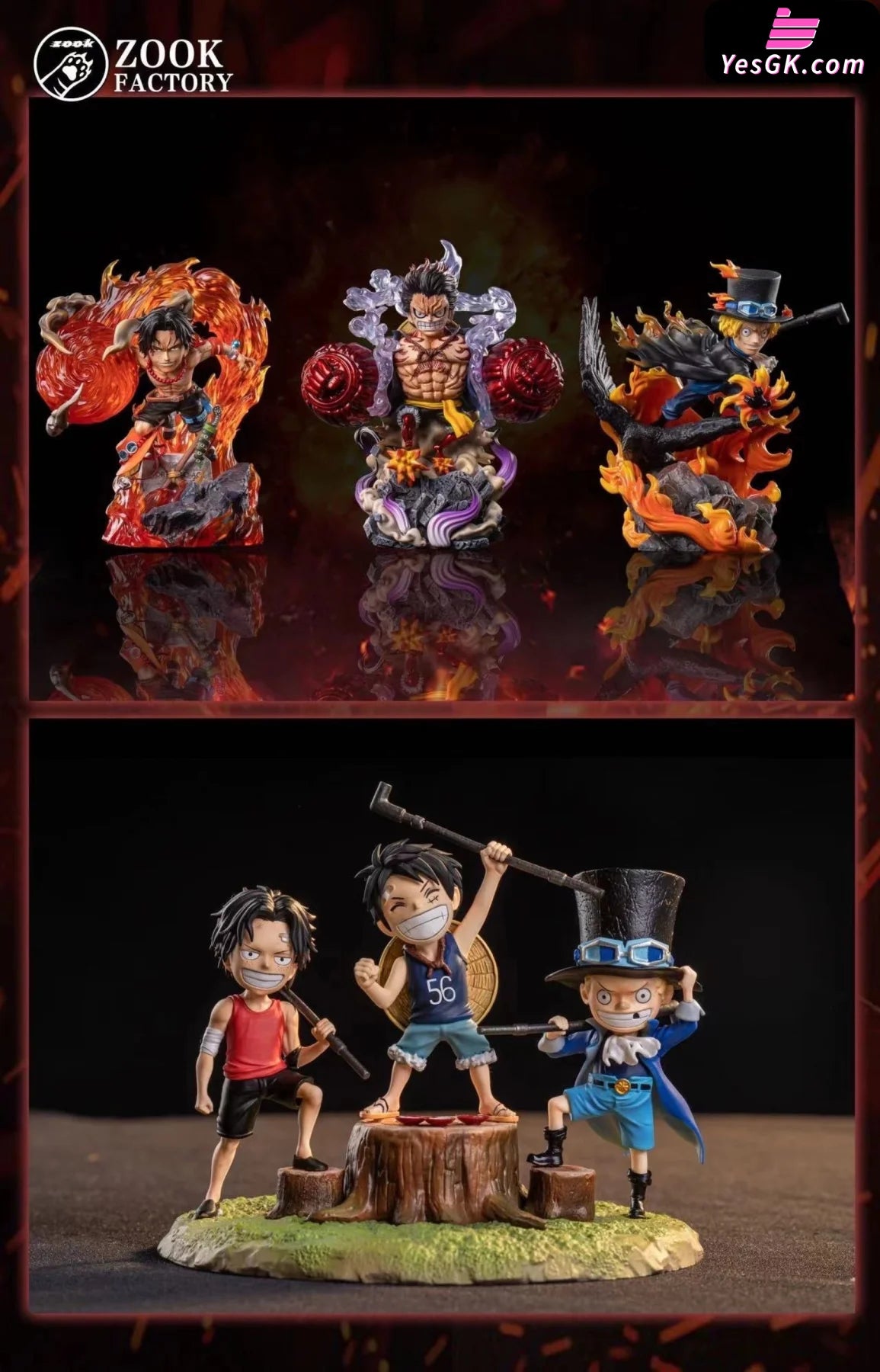 Three Brothers Series Monkey D Luffy Resin Statue - Zook Factory [In Stock]