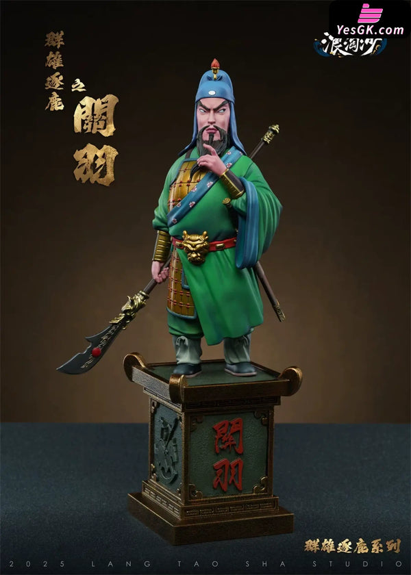 Three Kingdoms Heroes Series Guan Yu & Zhang Fei Statue - Lang Tao Sha Studio [Pre-Order] - Deposit / Guan Yu - Chinese
