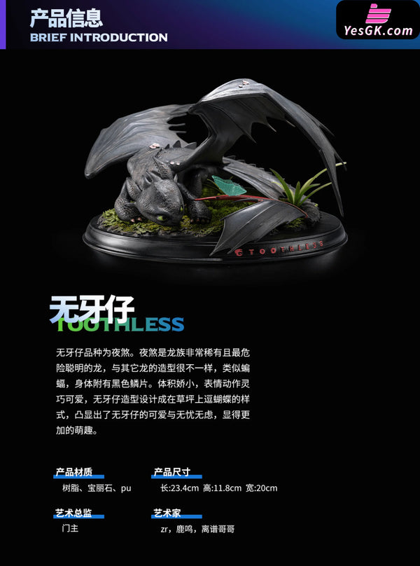 Toothless Night And Light Fury (Licensed) Resin Statue - Gamma Studio [In-Stock] Other Animes