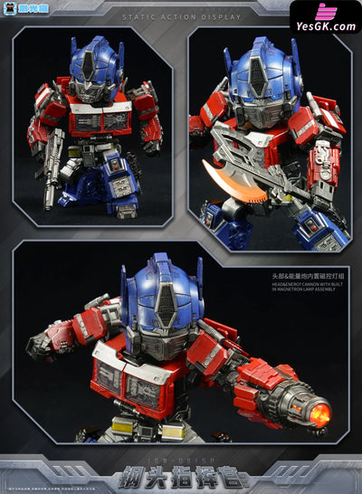 Transformers JGM 01 Steel head Battle Edition Black Edition Optimus Prime Action Figure - JGM Studio [Pre-Order]