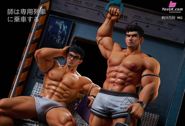 Tsurukawa Boys' School #2 Math Teacher Mo Qian & PE Teacher Lin Wang Statue - Pencil Box Studio