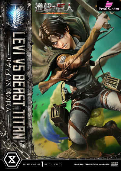 Ultimate Premium Masterline Tv Animation Attack On Titan Levi Versus Beast Upmaot-02 Upmaot-02S