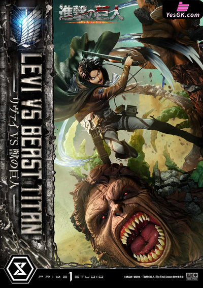 Ultimate Premium Masterline Tv Animation Attack On Titan Levi Versus Beast Upmaot-02 Upmaot-02S