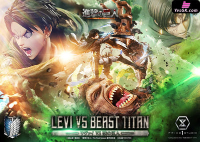 Ultimate Premium Masterline Tv Animation Attack On Titan Levi Versus Beast Upmaot-02 Upmaot-02S