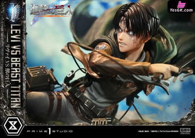 Ultimate Premium Masterline Tv Animation Attack On Titan Levi Versus Beast Upmaot-02 Upmaot-02S