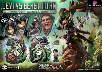 Ultimate Premium Masterline Tv Animation Attack On Titan Levi Versus Beast Upmaot-02 Upmaot-02S