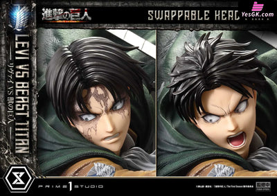 Ultimate Premium Masterline Tv Animation Attack On Titan Levi Versus Beast Upmaot-02 Upmaot-02S