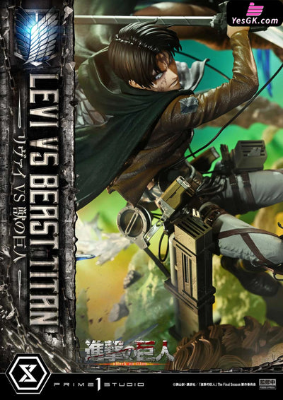 Ultimate Premium Masterline Tv Animation Attack On Titan Levi Versus Beast Upmaot-02 Upmaot-02S