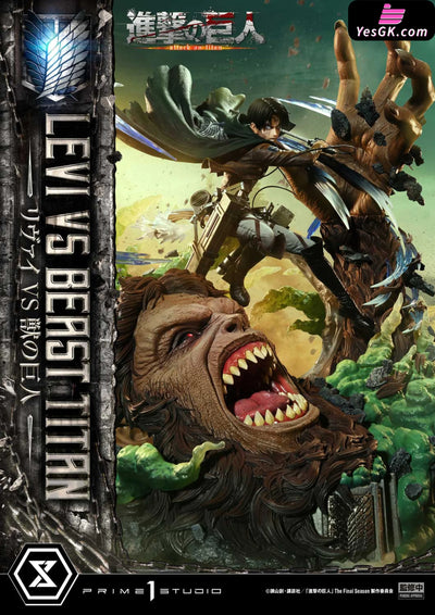 Ultimate Premium Masterline Tv Animation Attack On Titan Levi Versus Beast Upmaot-02 Upmaot-02S