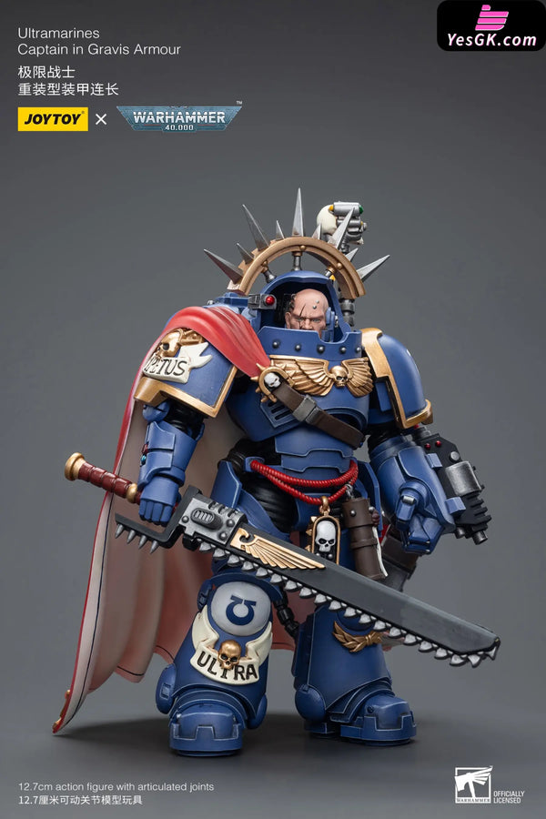 Ultramarines Captain in Gravis Armour JT7745 (Licensed) Action Figure - JOYTOY Studio [Pre-Order] Others
