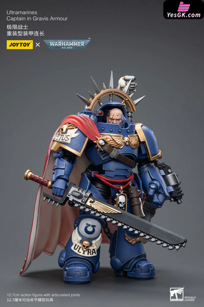 Ultramarines Captain in Gravis Armour JT7745 (Licensed) Action Figure - JOYTOY Studio [Pre-Order] Others