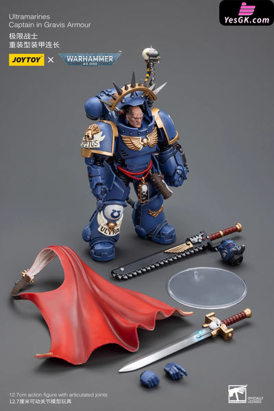 Ultramarines Captain in Gravis Armour JT7745 (Licensed) Action Figure - JOYTOY Studio [Pre-Order] Others